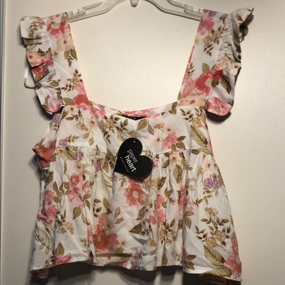 Pink Floral Women Top